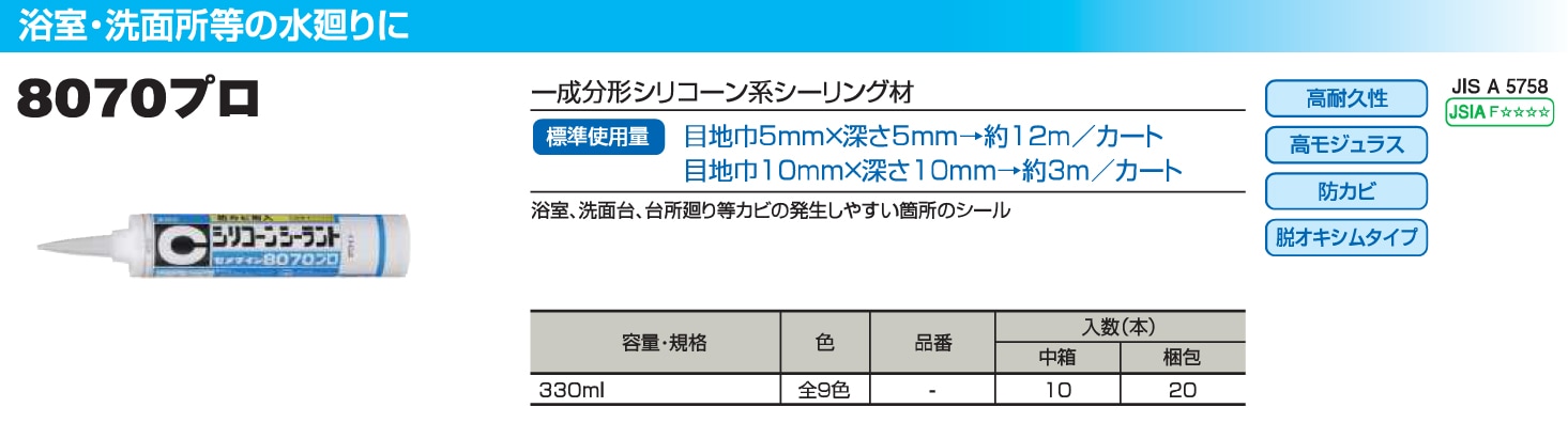店舗用品 Syoi CAINZ-DASH】セメダイン 8070プロ ホワイト 330ml（防